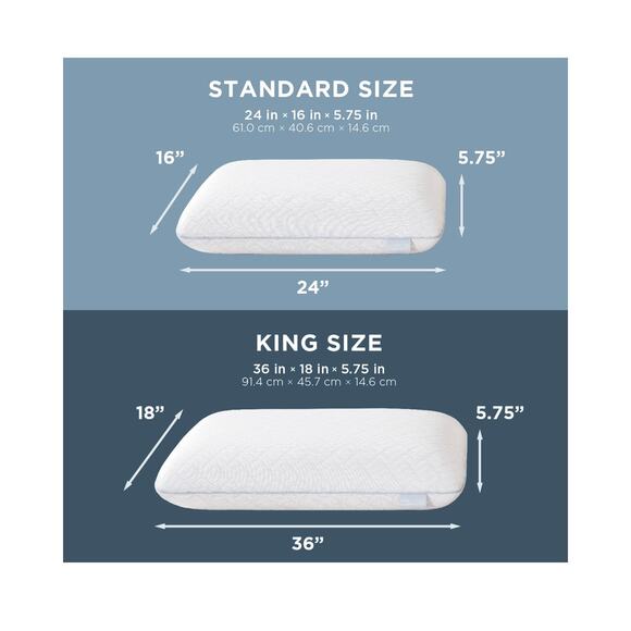 New! Serenity by Tempur-Pedic Cooling Memory Foam Pillow - Picture 13 of 14